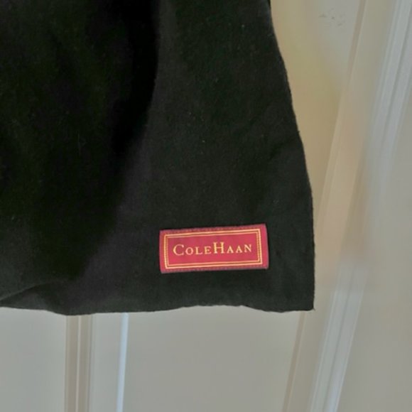 COLE HAAN: WOMENS BEIGE/TAN SHOULDER TOTE W/ DUST COVER-10.5" X 5.5" X 2.5" - Picture 6 of 7